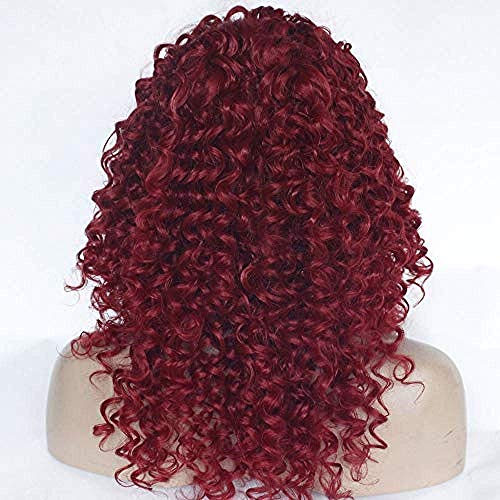 BGHJUE Ombre Long Small Curly Wavy Synthetic For Women 150% Density Beauty Blogger Cosplay Party Daily Use Girl Costume Wigs