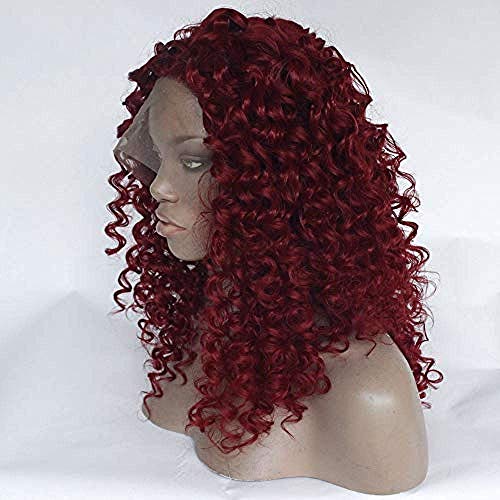 BGHJUE Ombre Long Small Curly Wavy Synthetic For Women 150% Density Beauty Blogger Cosplay Party Daily Use Girl Costume Wigs