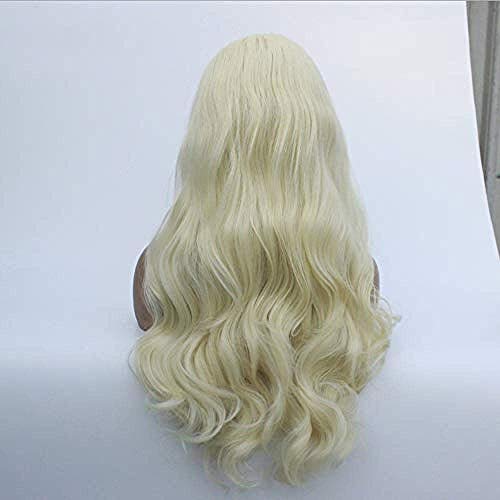 BGHJUE Synthetic Lace Front Natural Brown For Women Long Wave Heat Resistant Hair Costume Beauty Blogger Cosplay Party Daily Use Wigs