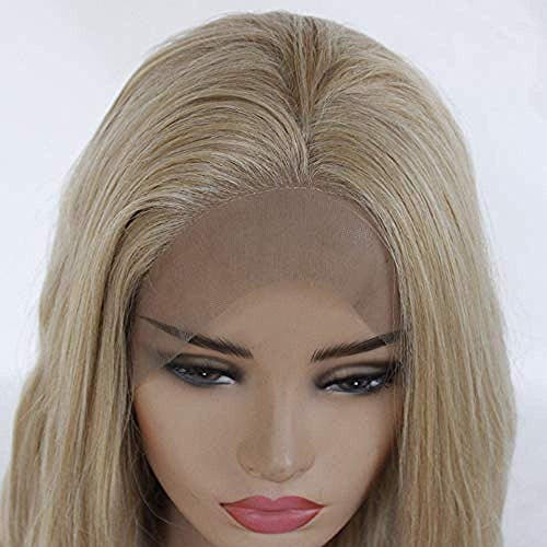 BGHJUE Synthetic Lace Front Natural Brown For Women Long Wave Heat Resistant Hair Costume Beauty Blogger Cosplay Party Daily Use Wigs