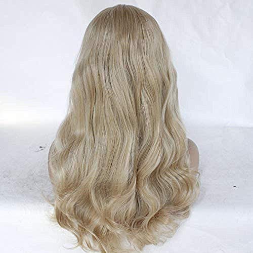 BGHJUE Synthetic Lace Front Natural Brown For Women Long Wave Heat Resistant Hair Costume Beauty Blogger Cosplay Party Daily Use Wigs