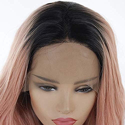 BGHJUE Synthetic Lace Front Natural Brown For Women Long Wave Heat Resistant Hair Costume Beauty Blogger Cosplay Party Daily Use Wigs