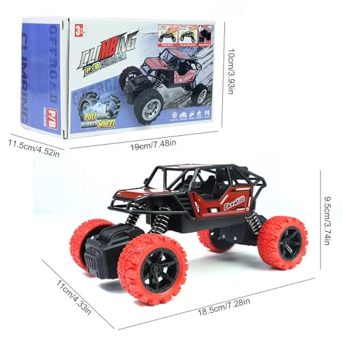 BICOK Camiones Moster Presión, Carros Control Remoto Todo Terreno, Juguete De Escalada Todo Terreno sobre Orugas 4wd, Camión Todoterreno con Ruedas Gigantes y Diseños Geniales para Adultos y Niños