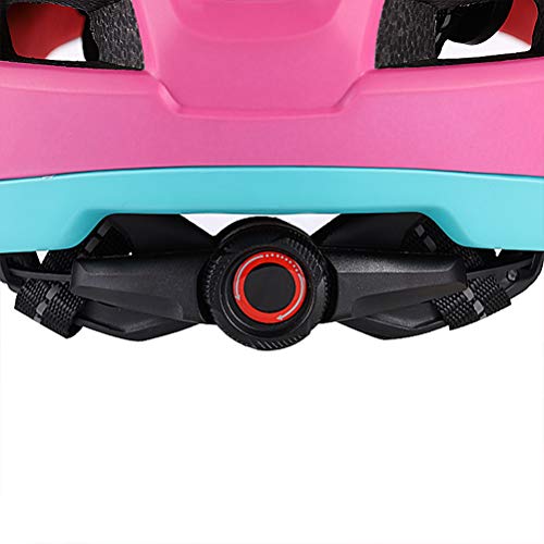 Bike Kids Casco Integral Casco de Bicicleta para niños Casco de Seguridad Ajustable con luz de Advertencia para Patinaje en Scooter