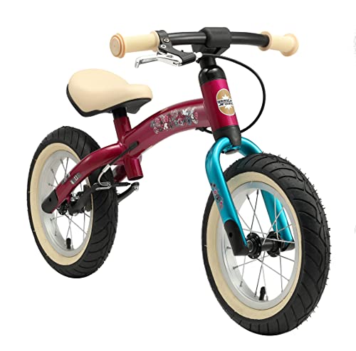 BIKESTAR Bicicleta sin Pedales para niños y niñas | Bici 12 Pulgadas a Partir de 3-4 años con Freno | 12" Edición Sport Berry Turquesa