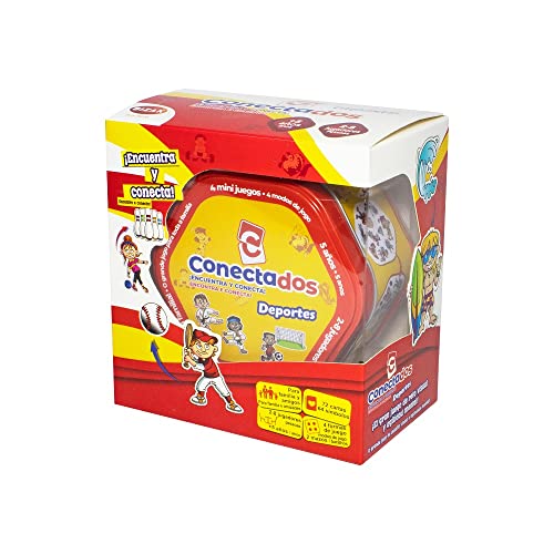 Bizak Conectados Deportes, juego de cartas y habilidad visual donde tendrás que encontrar y conectar antes que nadie (64119006)