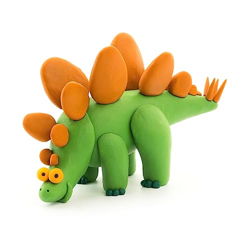 Bizak Hey Clay Pack Deluxe Dinos, Plastilina de Secado al Aire y App con Instrucciones para moldear y Jugar, Regalo para niños y niñas de más de 3 años, (64245011)