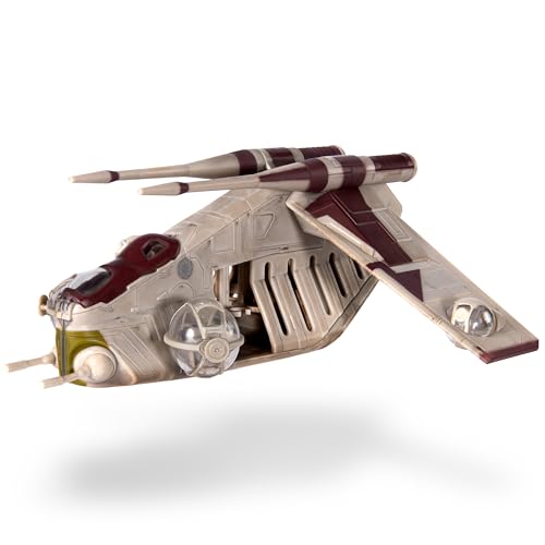 Bizak Star Wars Micro Galaxy Squadron CAÑONERA de Asalto (LAAT) - Vehículo Deluxe de 18cm cm con Figuras de Soldados CLON (62610045)