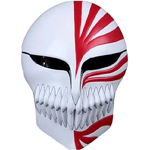 Bleaches Kurosaki ichigo Máscara de látex Horror Headgear para Halloween Carnaval Disfraz Fiesta Accesorios