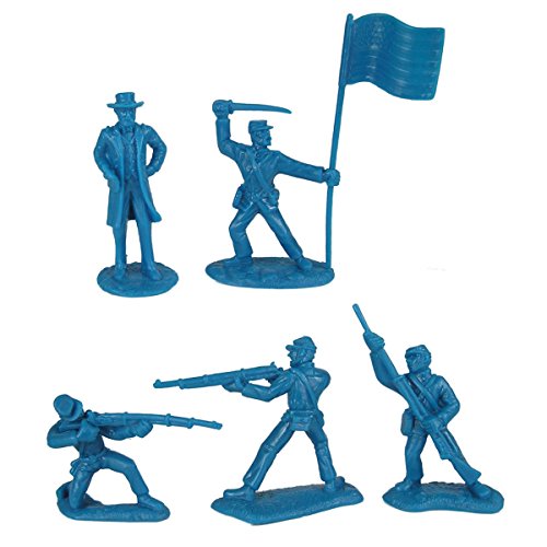 BMC Civil War Plastic Army Men - 26 figuras de soldado de la batalla de Appomattox