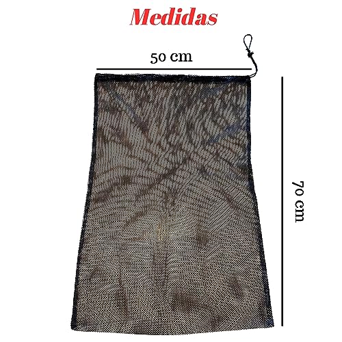 Bolsa Juguetes Playa | Mochila De Cuerdas Para La Playa, El Gimnasio O Deportes | Bolsa De Malla Ideal Para Llevar Los Juguetes De La Playa | Mochila De Cuerdas | 50X70 cm