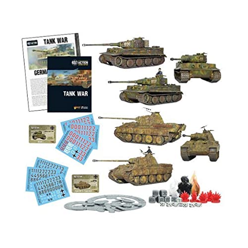 Bolt Action Warlord Games, Tank War German starter set, Wargaming Miniatures