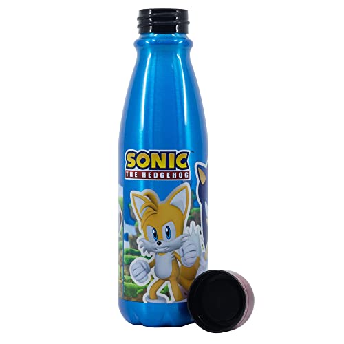 Botella de agua reutilizable de aluminio infantil de 600 ml de Sonic