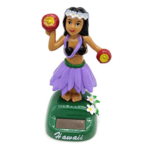 Botiniv Girl Dashboard Doll Hawaii Dancing Girl Car Dashboard Decoraciones Baile Solar Toy Dashboard Hawaiian Shaking Head Dancer Gift