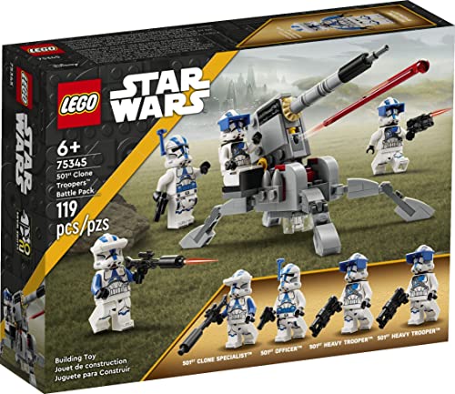 BRICKCOMPLETE Lego 75359 75359 Ahsokas Clone Trooper de la 332ª Compañía Battle Pack, 75345 501st Clone Troopers Battle Pack & 30654 X-Wing Starfighter