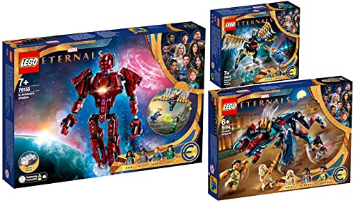 BRICKCOMPLETE Lego 76155 The Eternals 76155 - Juego de 3 figuras de los Eternales (en la sombra de Arishem)