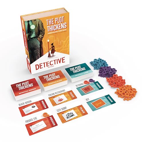 Bright Eye Games - The Plot Thickens Detective - Juegos de Cartas - A Partir de 14 años - 3-4 Jugadores - Inglés