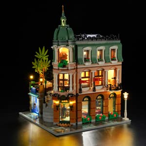 BRIKSMAX Kit de Iluminación Led para Lego Hotel Boutique,Compatible con Ladrillos de Construcción Lego Modelo 10297, Juego de Legos no Incluido