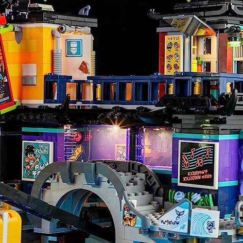 BRIKSMAX Kit de iluminación LED para Lego Ninjago Mercados de la Ciudad de Ninjago - Compatible con Lego 71799 Building Blocks Model- No incluir el Conjunto de Lego