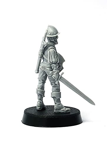 Brother Vinni Spain Conquistador 28 mm Resin Miniature for Wargaming and Tabletop RPG