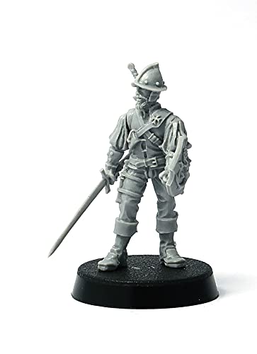 Brother Vinni Spain Conquistador 28 mm Resin Miniature for Wargaming and Tabletop RPG