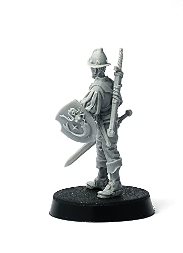 Brother Vinni Spain Conquistador 28 mm Resin Miniature for Wargaming and Tabletop RPG