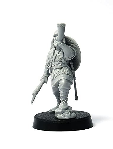 Brother Vinni Viking Trumpeter Miniature, Command Pack, Saga 28 mm, Resina