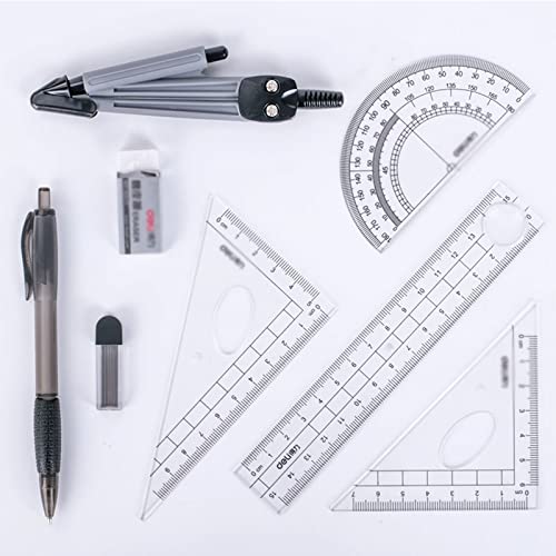 Brújula para la geometría COMÁS DE MATEMÁTICOS Y PROPROCTORES SET GEOMETRY Set for arquitectos Ingenieros Estudiantes Geometría Precisión herramienta Círculo Herramienta de dibujo Herramienta de dibuj