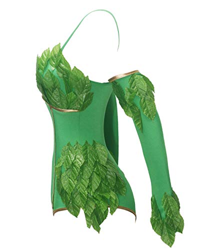 BSLINGERIE® Disfraz de hiedra venenosa para mujer (verde, M)