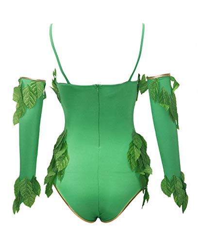 BSLINGERIE® Disfraz de hiedra venenosa para mujer (verde, M)