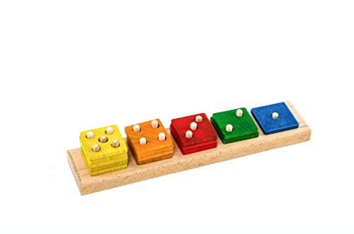 BSM Edufun – Juego de empotrar de Madera – Pedagogía Montessori – Count Up – EF 00002