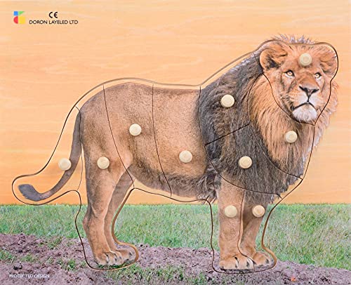 BSM-Juego Empotrado-Puzzle Le Lion, Color el león (E72510340)