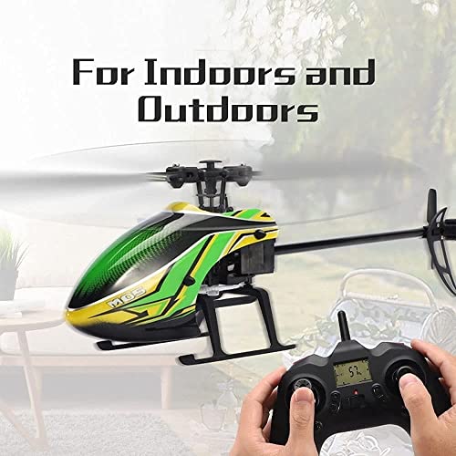 BTSOAR Giroscopio de 6 ejes Helicóptero de control remoto Aviones RC 2.4G 4CH Avión acrobático RC Helicóptero Flybarless de un solo rotor Juguete de drones for interiores y exteriores for niños adulto