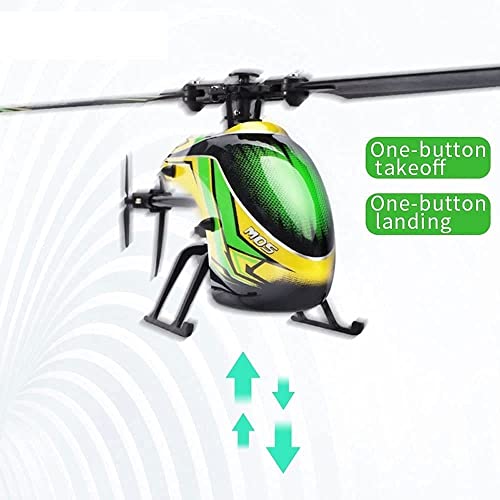 BTSOAR Giroscopio de 6 ejes Helicóptero de control remoto Aviones RC 2.4G 4CH Avión acrobático RC Helicóptero Flybarless de un solo rotor Juguete de drones for interiores y exteriores for niños adulto