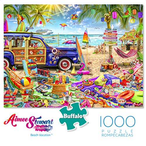 Buffalo Games - Aimee Stewart - Vacaciones en la playa - Rompecabezas de 1000 piezas