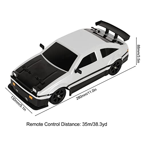 BuyWeek Coche de Control Remoto, 4 Ruedas motrices RC Car 1/16 2.4Ghz Simulado RC Drift Car Toy con 2 Juegos de neumáticos para niños y niñas