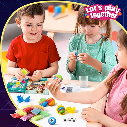 Byncceh Fun Science - Pelotas saltarinas, Bolas Hinchables, Bolas Que Brillan en la Oscuridad, Juego de experimentos para niños a Partir de 8 años, Multicolor, Color/Modelo Surtido