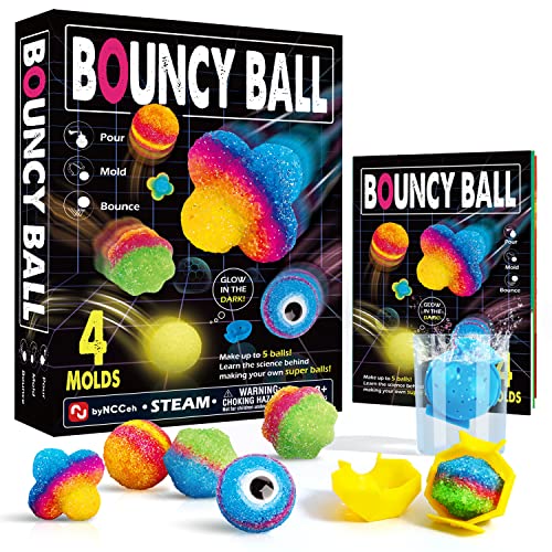 Byncceh Fun Science - Pelotas saltarinas, Bolas Hinchables, Bolas Que Brillan en la Oscuridad, Juego de experimentos para niños a Partir de 8 años, Multicolor, Color/Modelo Surtido