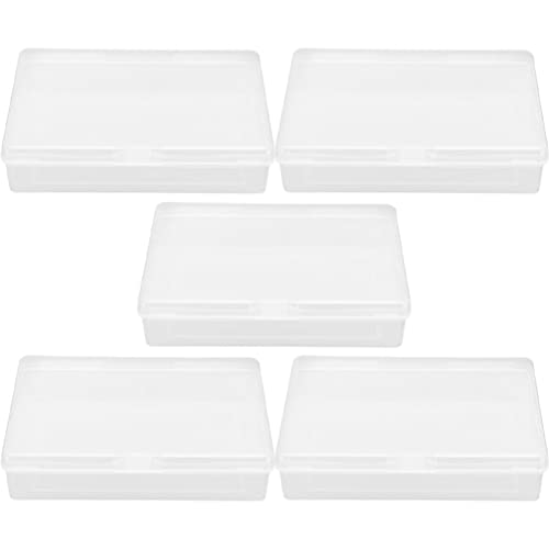 Cajas de Baraja de Naipes de 5 Uds. Caja de Almacenamiento de Plástico Vacía Organizador de Portatarjetas Estuche Transparente para Cartas de Juego Cartas de Póquer Y Cartas con