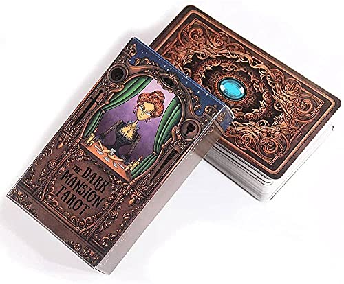 Cakunmik Tarot De Mansión Oscura 78 Cartas De La Fortuna De 78 Tarjetas, Mazo De Cartas con Conjuntos De Guías, para Principiantes, Entusiastas Y Lectores De Tarot Avanzados, 10.5 * 6 * 2.5 Cm