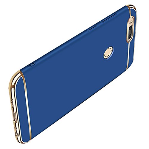 Caler Compatible para Xiaomi Mi A1 / 5X Funda de PC Rígida 3 en 1 Diseño Carcasa Duro Plastico Ultra-Delgado Antigolpes Anti-Rasguño Ligero Elegante Bumper Proteccion Caso (Azul)