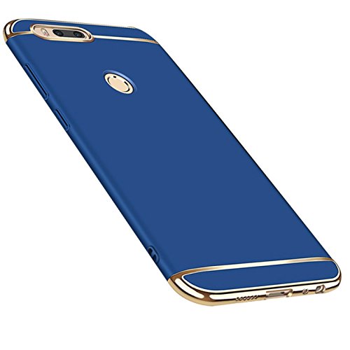 Caler Compatible para Xiaomi Mi A1 / 5X Funda de PC Rígida 3 en 1 Diseño Carcasa Duro Plastico Ultra-Delgado Antigolpes Anti-Rasguño Ligero Elegante Bumper Proteccion Caso (Azul)