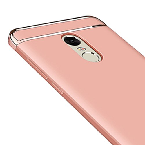 Caler Xiaomi Redmi 5 Plus Carcasa rígida, Funda Antigolpes PC Ultra Slim 3 en 1 antigolpes Carcasa rígida Bumper Cover (Rosa)