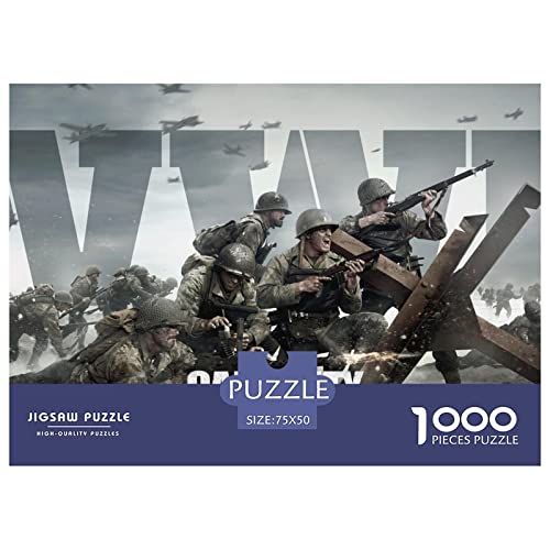 Call of Duty Puzzle 1000 Piezas Juego Relajados E Inteligentes,Puzzle De Juegos Familiares,Fiestas De Negocios,Regalos para El Amor Y Los Amigos 1000pcs (75x50cm)