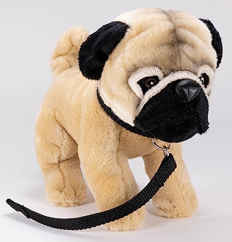 Carl Dick Peluche Perro Pug, Carlino con guiar Felpa, 23cm 3503