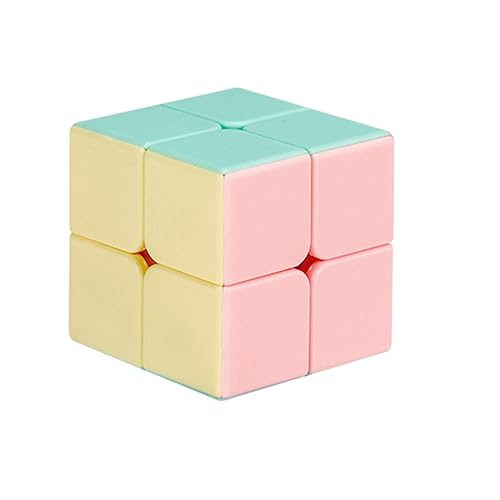 Carnavalife Cubo de Rubik Speed Cube Cubo Mágico Rompecabezas Gira Rápido Sin Pegatina Stickerless Suave Resistente Juguete Puzzle Educativo Aprendizaje para Niños y Adultos (2X2, Pastel)