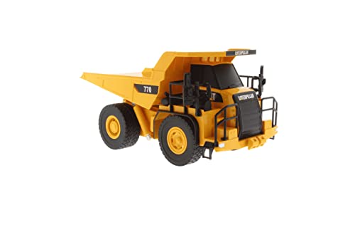 Carrera RC-1:35 RC Cat 770 Mining Truck-Camión minero (B/O) (37023004) Coche, Color Naranja, Nero