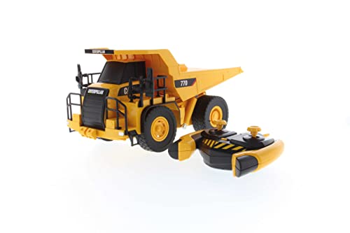 Carrera RC-1:35 RC Cat 770 Mining Truck-Camión minero (B/O) (37023004) Coche, Color Naranja, Nero