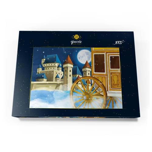 Carruaje Cerca del Castillo - Ilustración para Niños - Premium 1000 Piezas Puzzles - Colección Especial MyPuzzle de Puzzle Galaxy