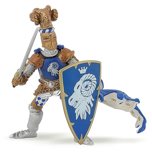 Cavaliere Testa di ariete BLU Papo cod. 39913